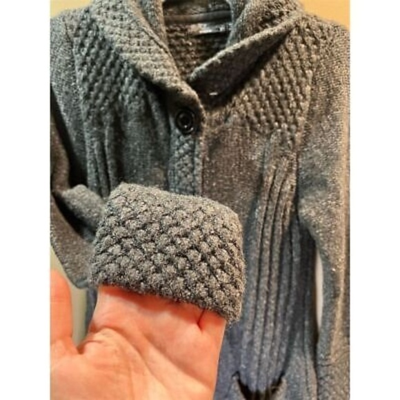 Prana Women's XS Gray Coatigan Overcoat with Pockets Button Closure Cardigan - Picture 8 of 9